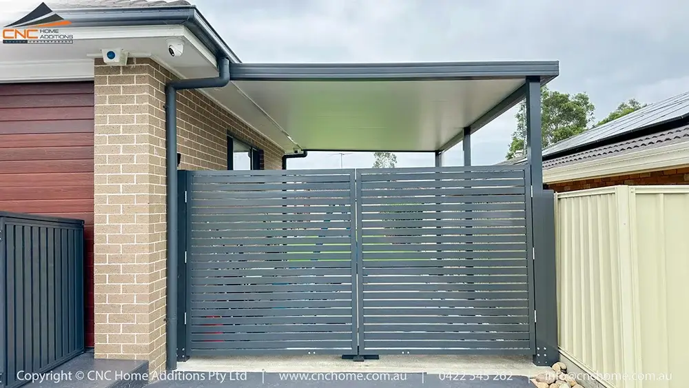 image1 Insulated Carport with Aluminium Gates at Narellan Vale copy