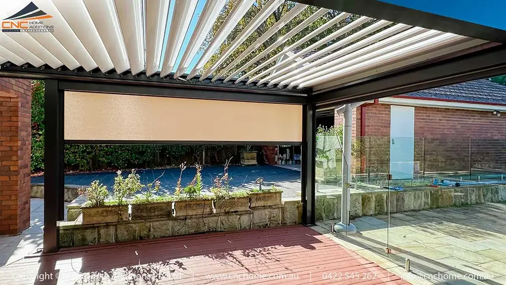 image1 Modern Louvred Roof Open Concept at a Residence in Roseville copy